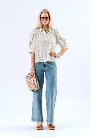 25107-1006 Blou Bonoll Shirt Ss Blue