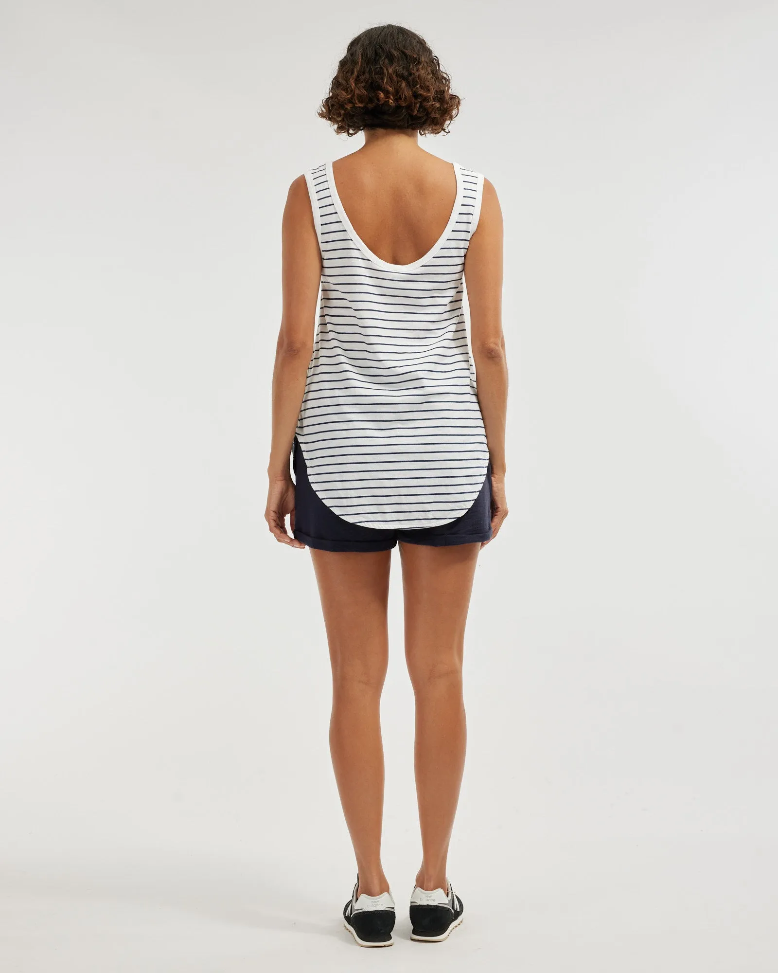 Abigail Rolled Hem Short - Navy