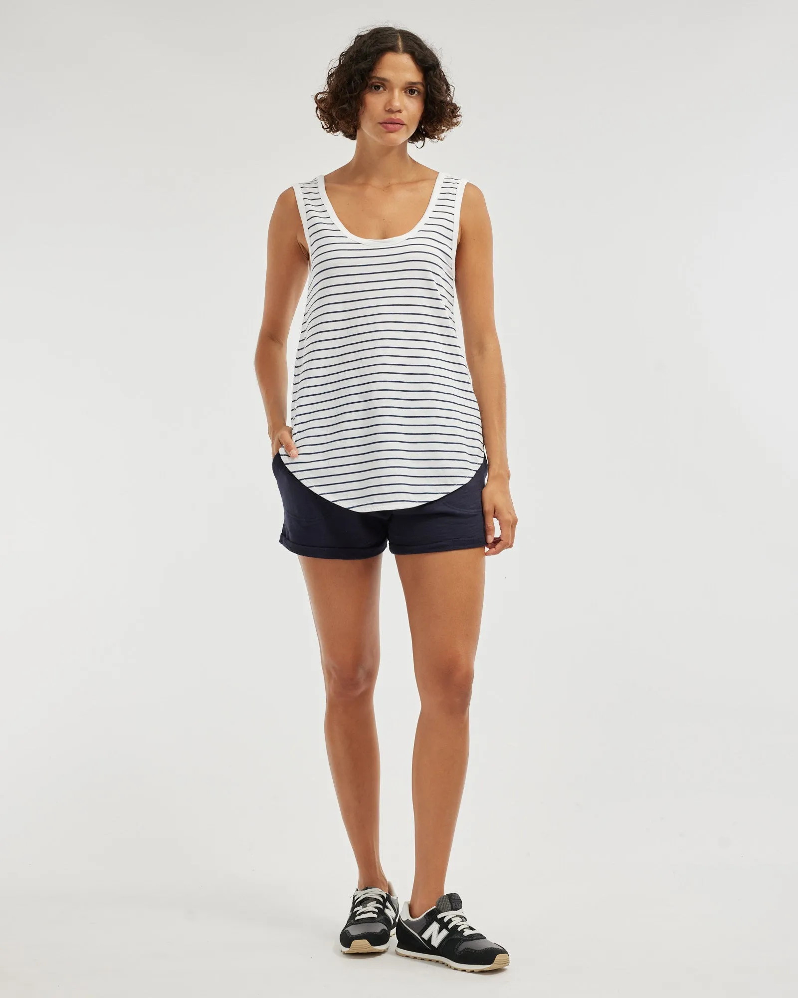 Abigail Rolled Hem Short - Navy