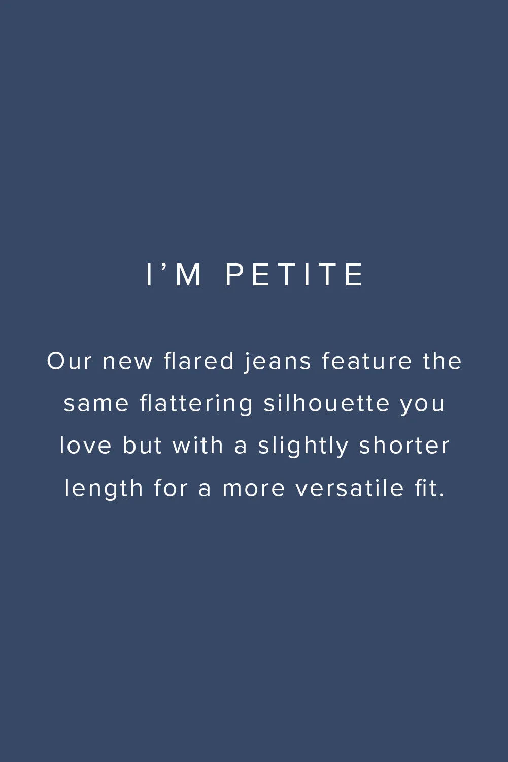 Adrift Denim Petite Flared Jeans in Dark Wash