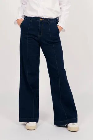 Adrift Denim Wide Leg Jeans in Dark Wash