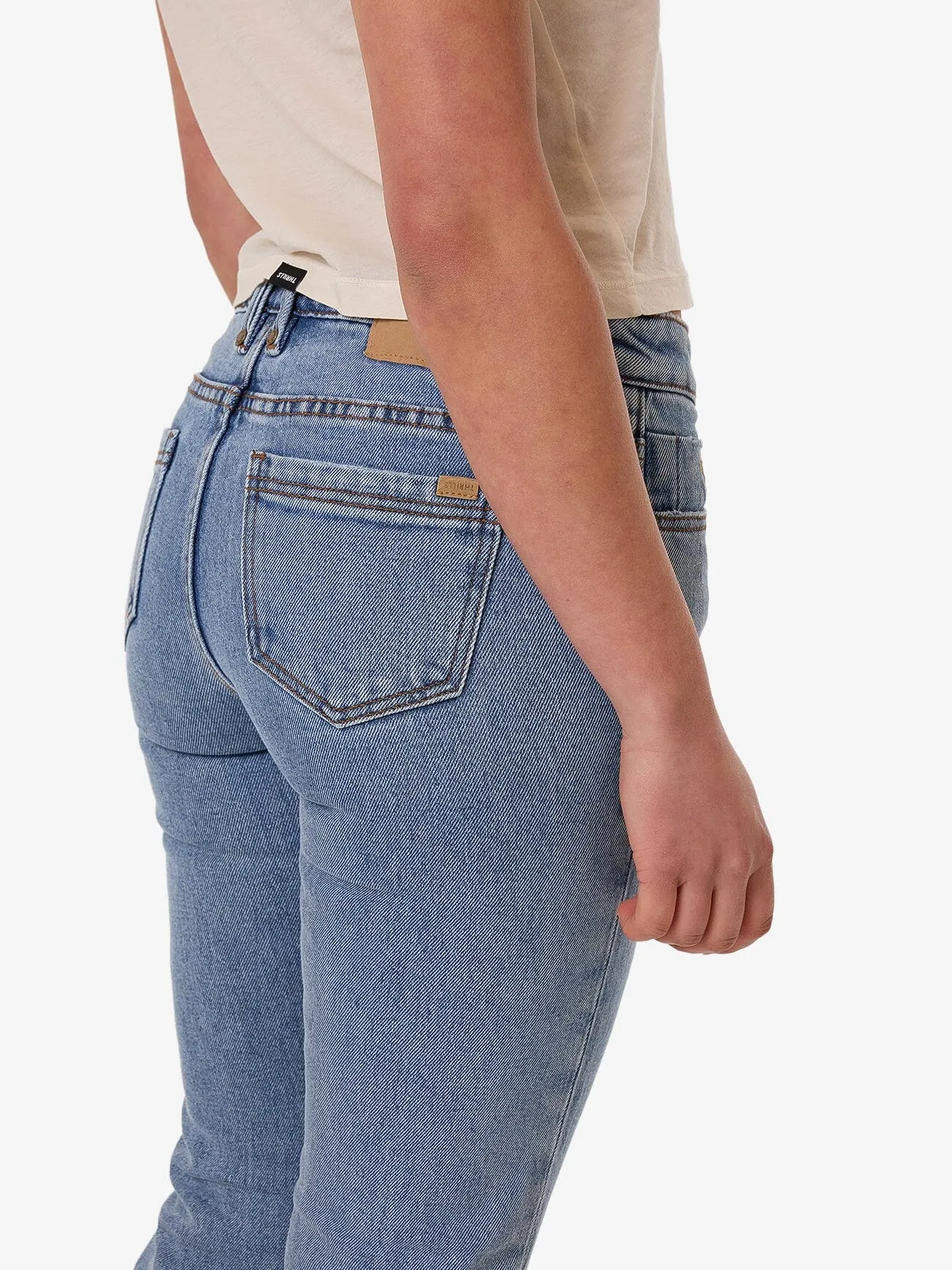 Alicia Low Rise Stretch Bootcut Jean - Vintage Stone Blue