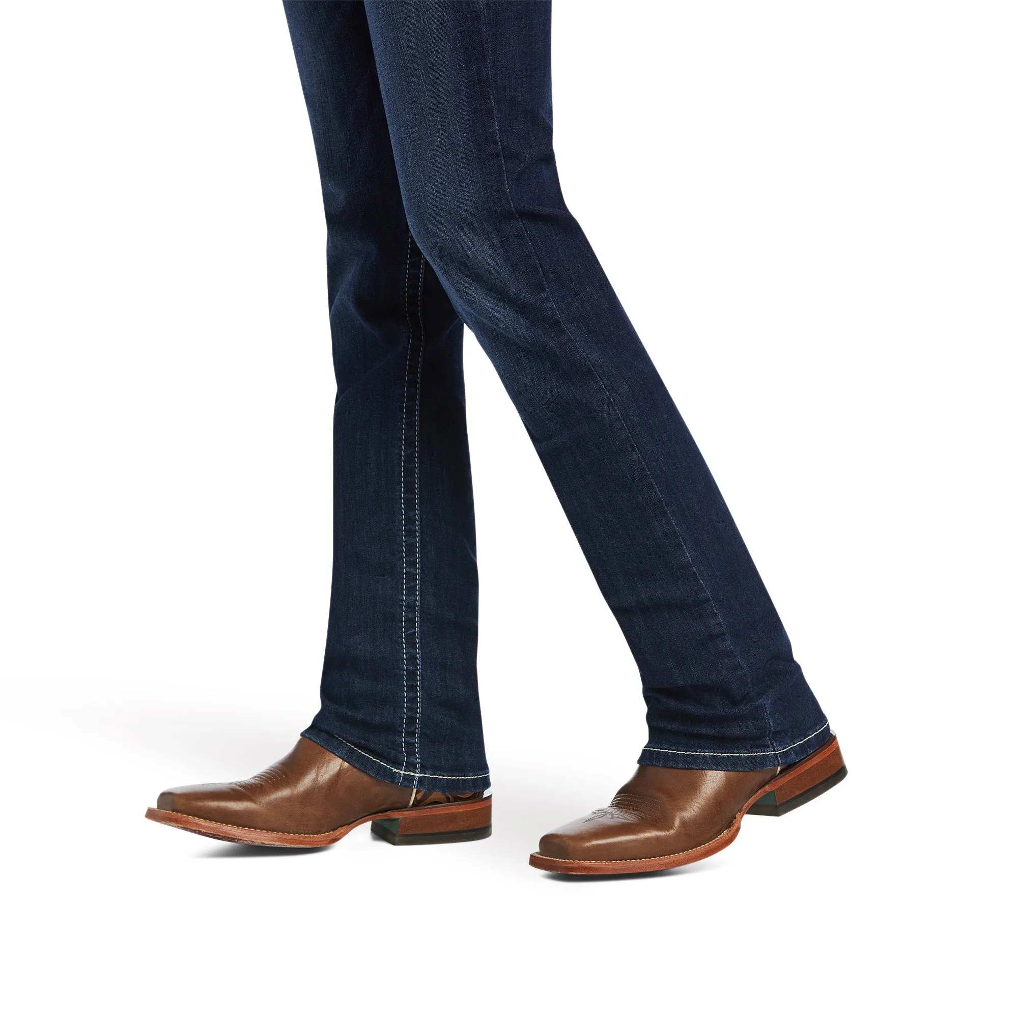 Ariat Ladies 10040797 R.E.A.L. Mid Rise Clarissa Straight Jeans