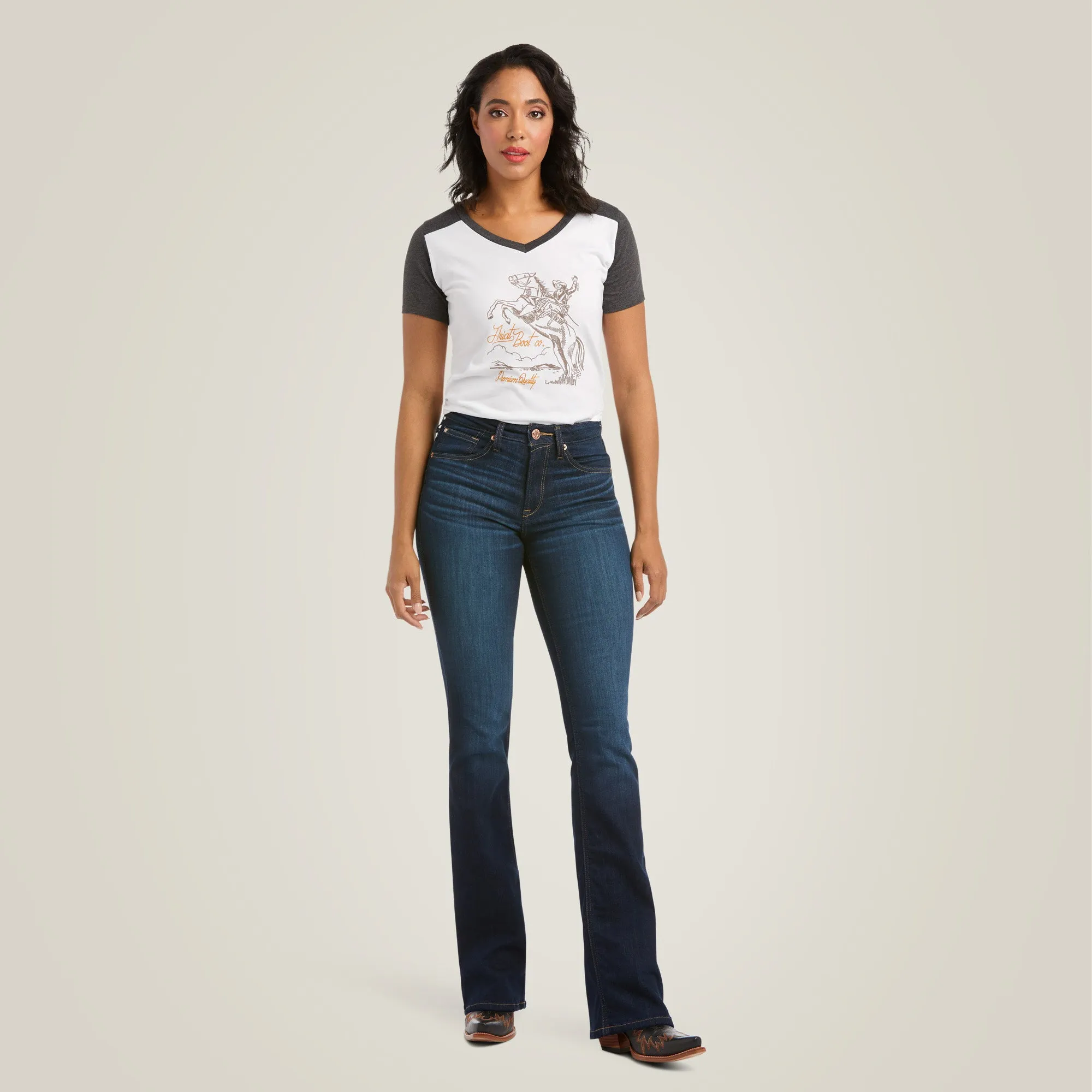 Ariat Ladies R.E.A.L. High Rise Ballary Boot Cut Jeans 10036813