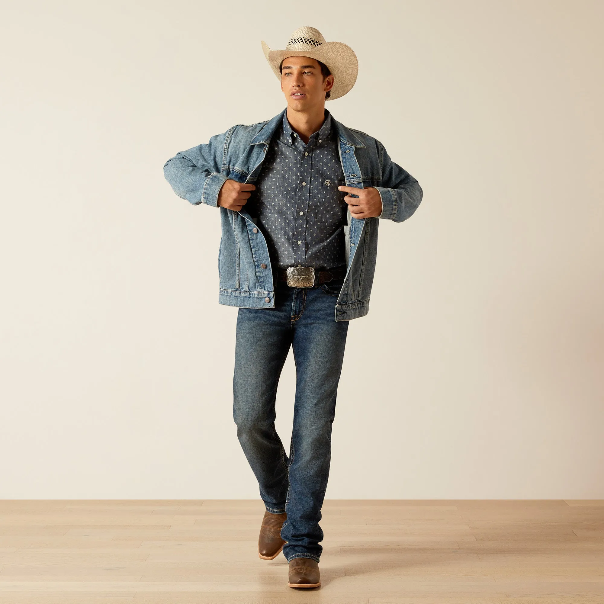 Ariat Mens 10048254 Denim Trucker Jacket
