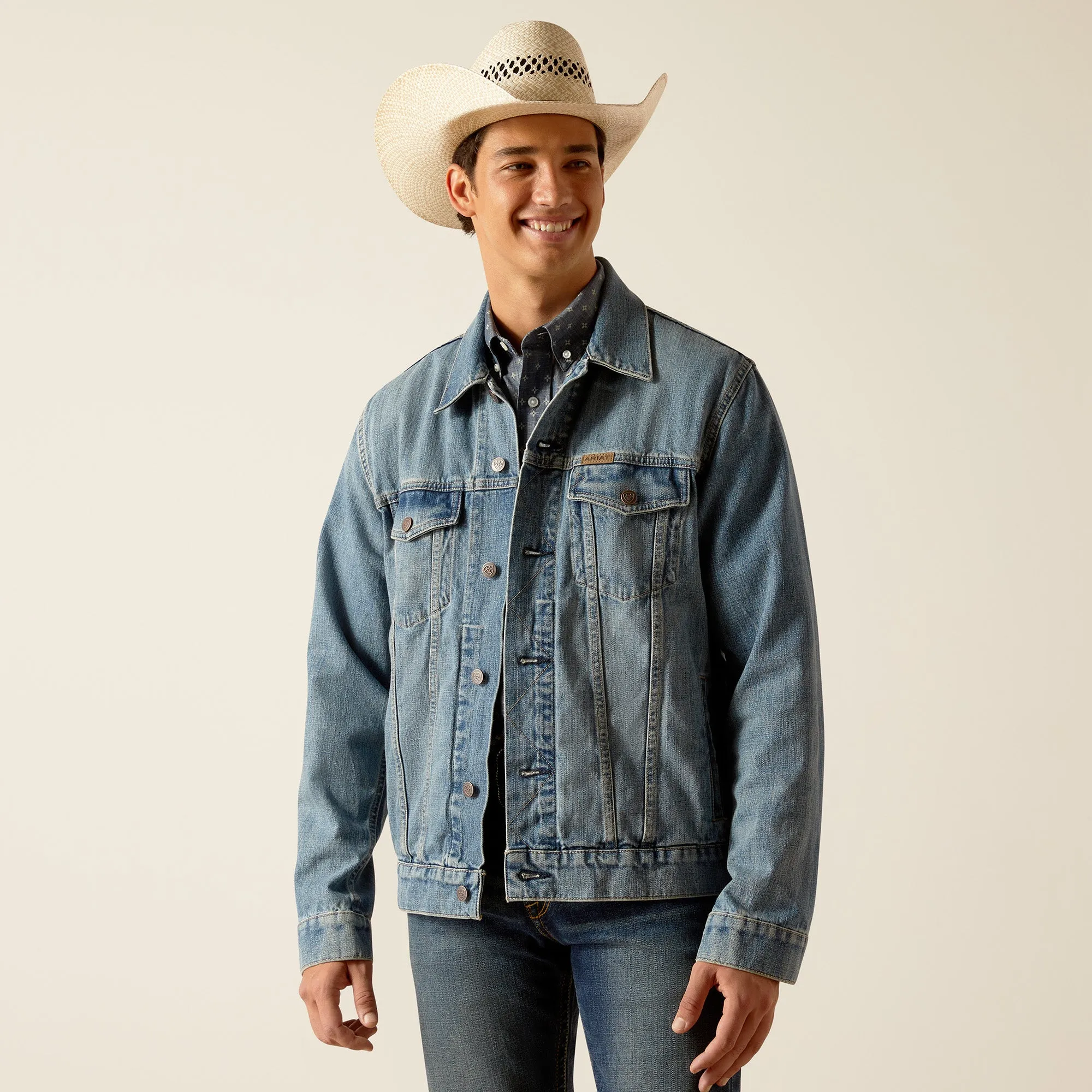 Ariat Mens 10048254 Denim Trucker Jacket