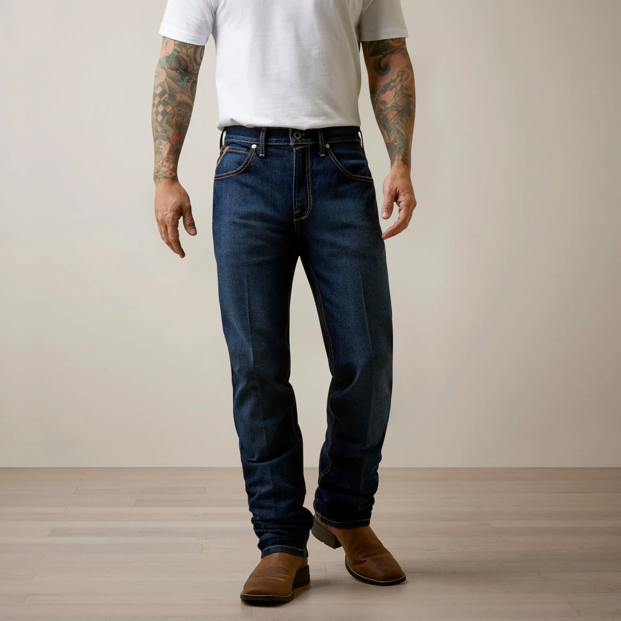 Ariat MEN'S M1 Vintage Hansen Straight Jeans in Clayton 10044381