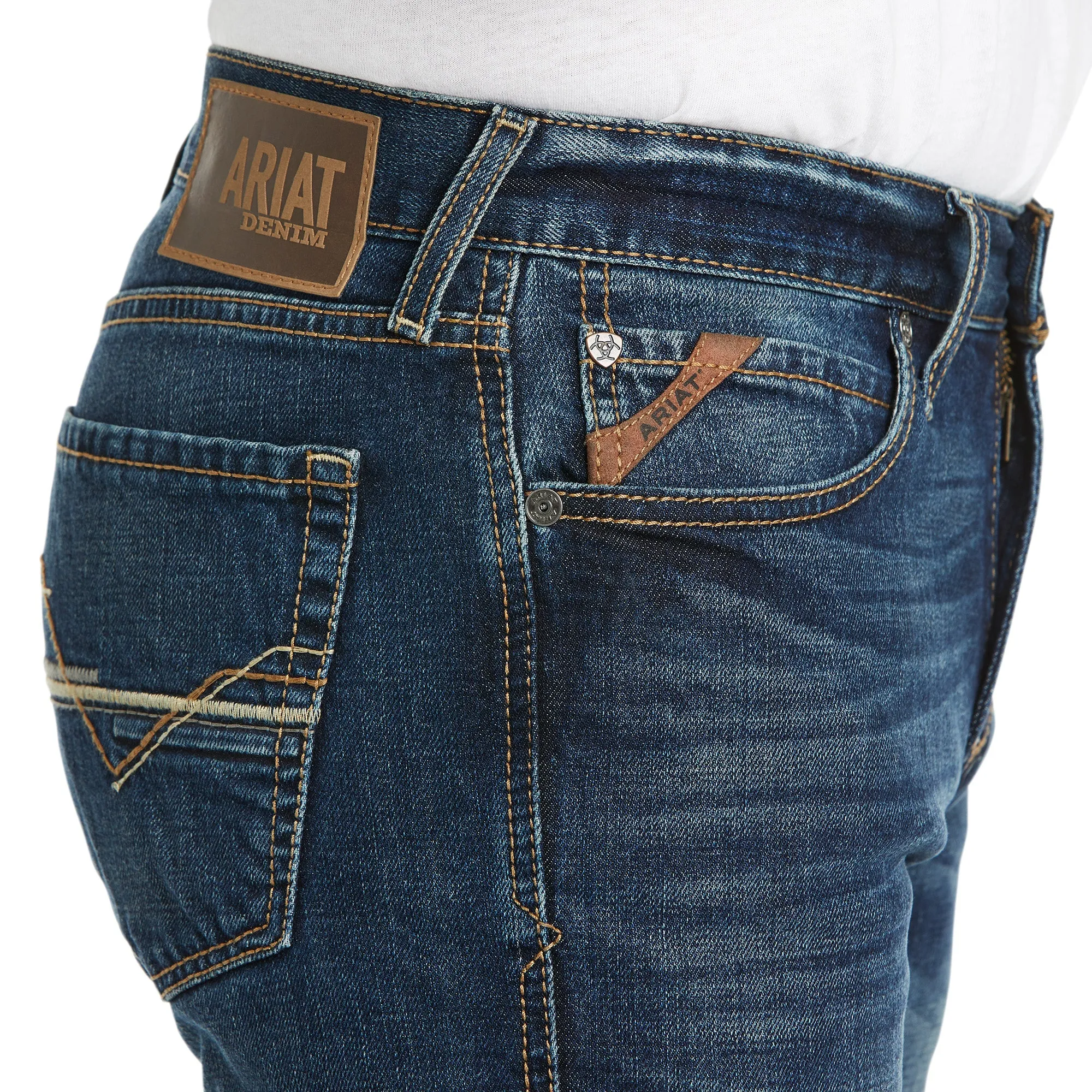 Ariat Mens M8 Modern Stretch Rial Straight Jeans 10034674