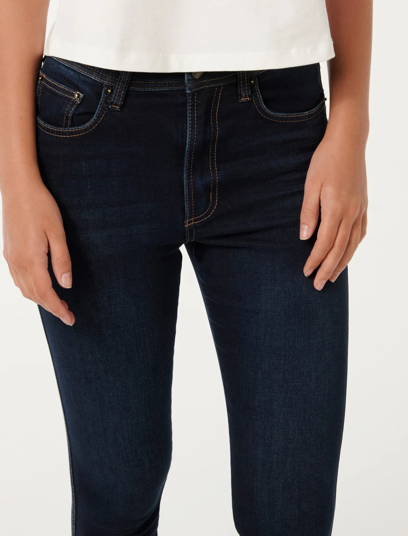 Ashley Mid-Rise Ankle Skinny Jeans