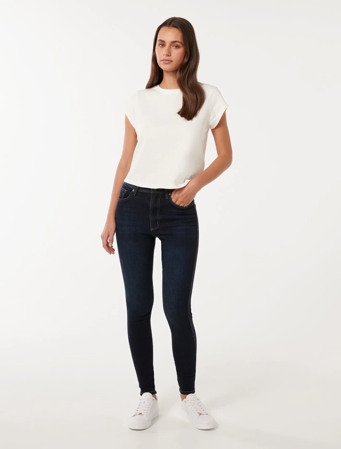 Ashley Mid-Rise Ankle Skinny Jeans