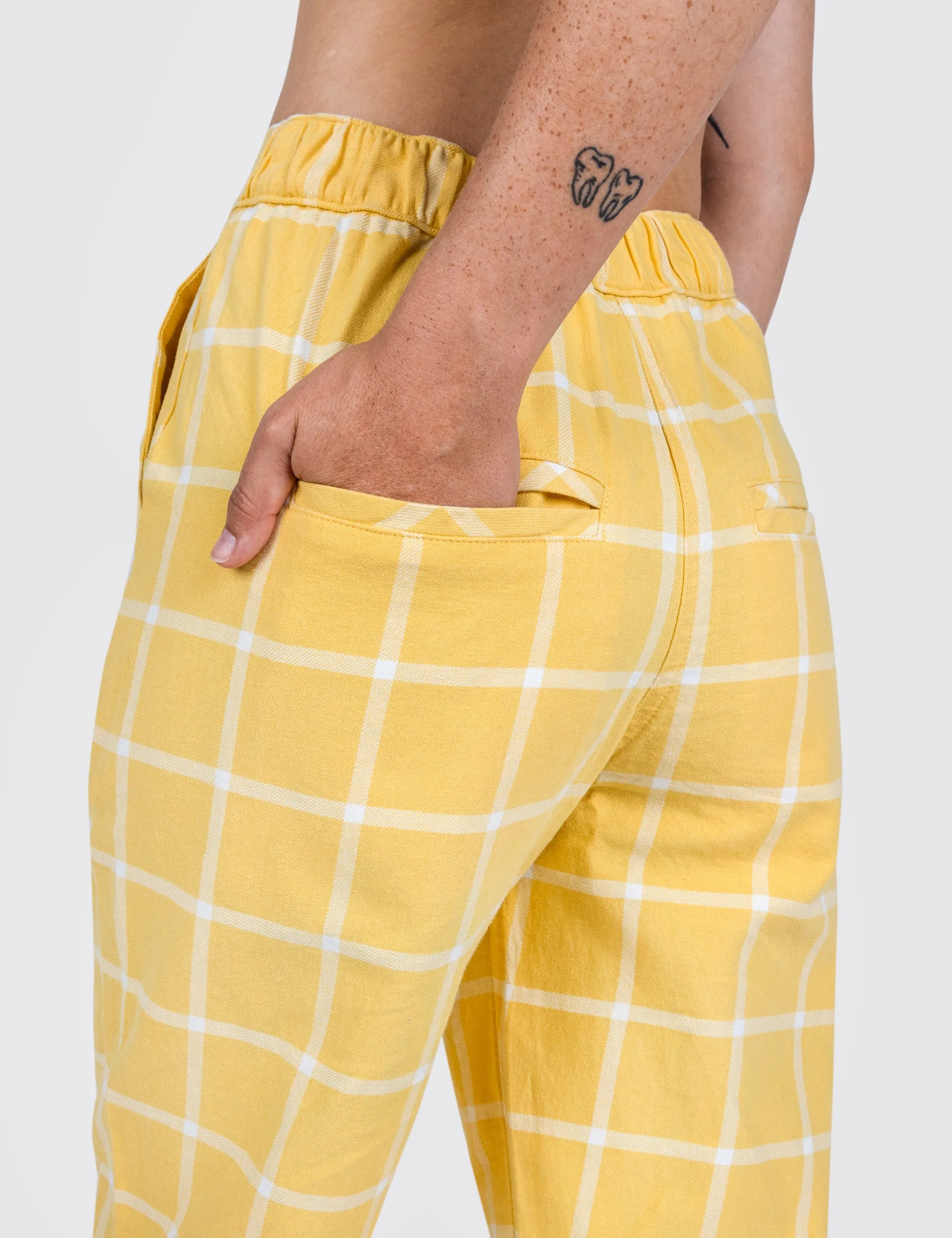 Banana Grid Hillcrest Pants
