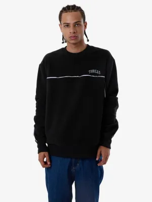 Believe Oversize Polar Fleece Crew - Black