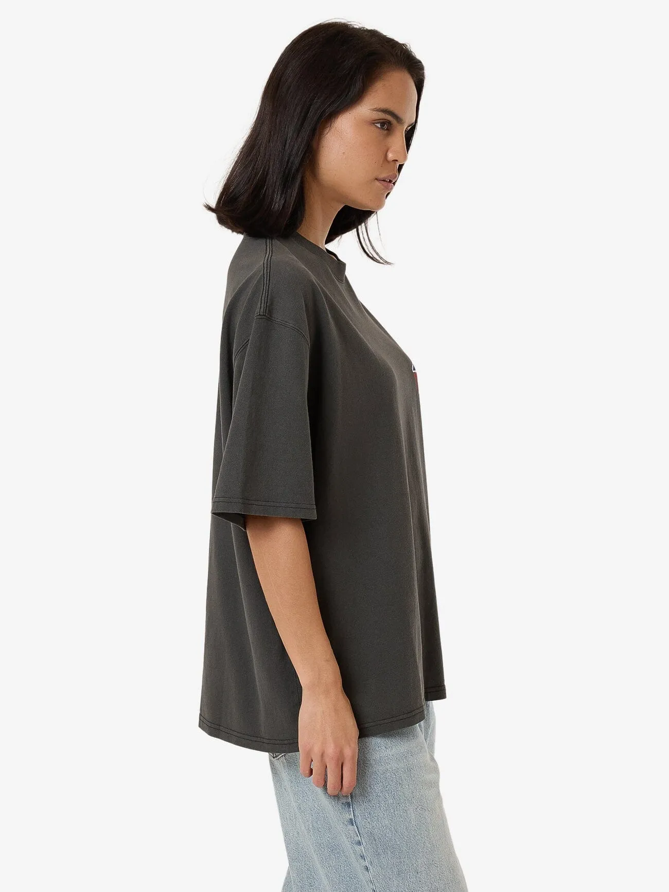 Beyond The Hills Oversized Tee - Merch Black