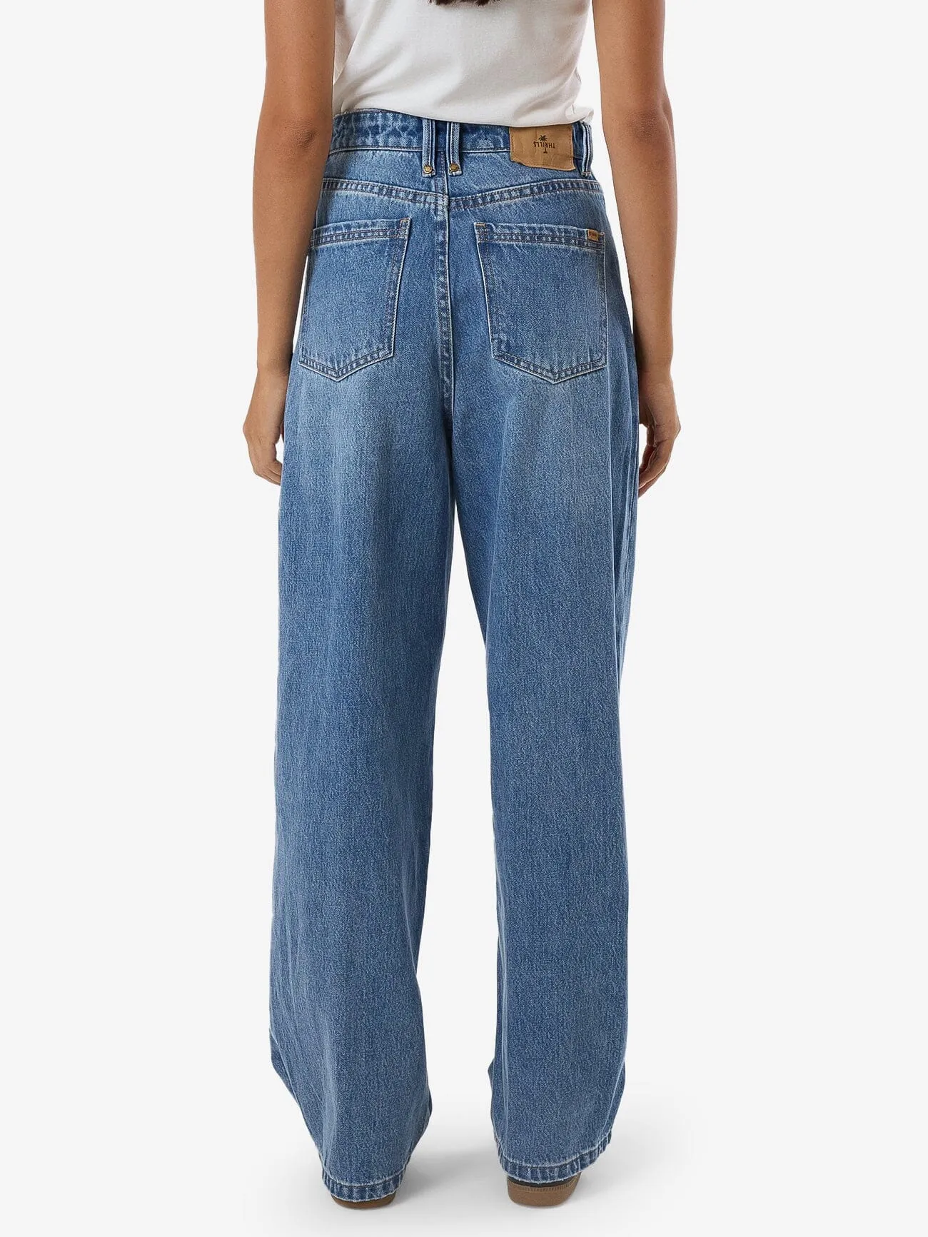 Billie High Rise Baggy Jean - Dark Dust Blue