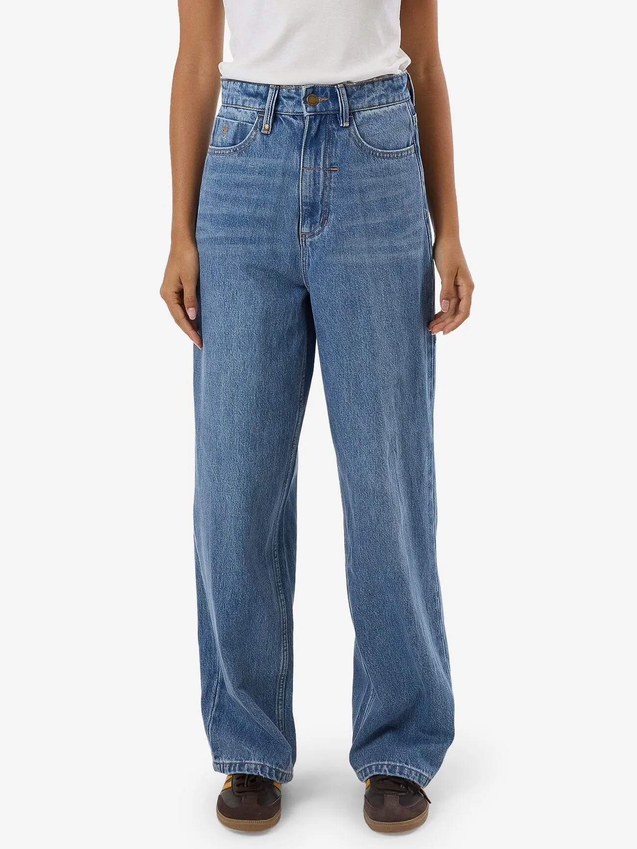 Billie High Rise Baggy Jean - Dark Dust Blue