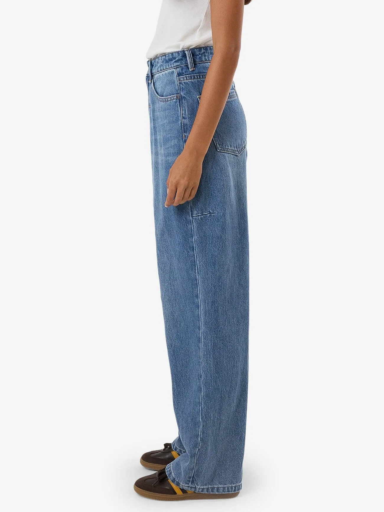 Billie High Rise Baggy Jean - Dark Dust Blue