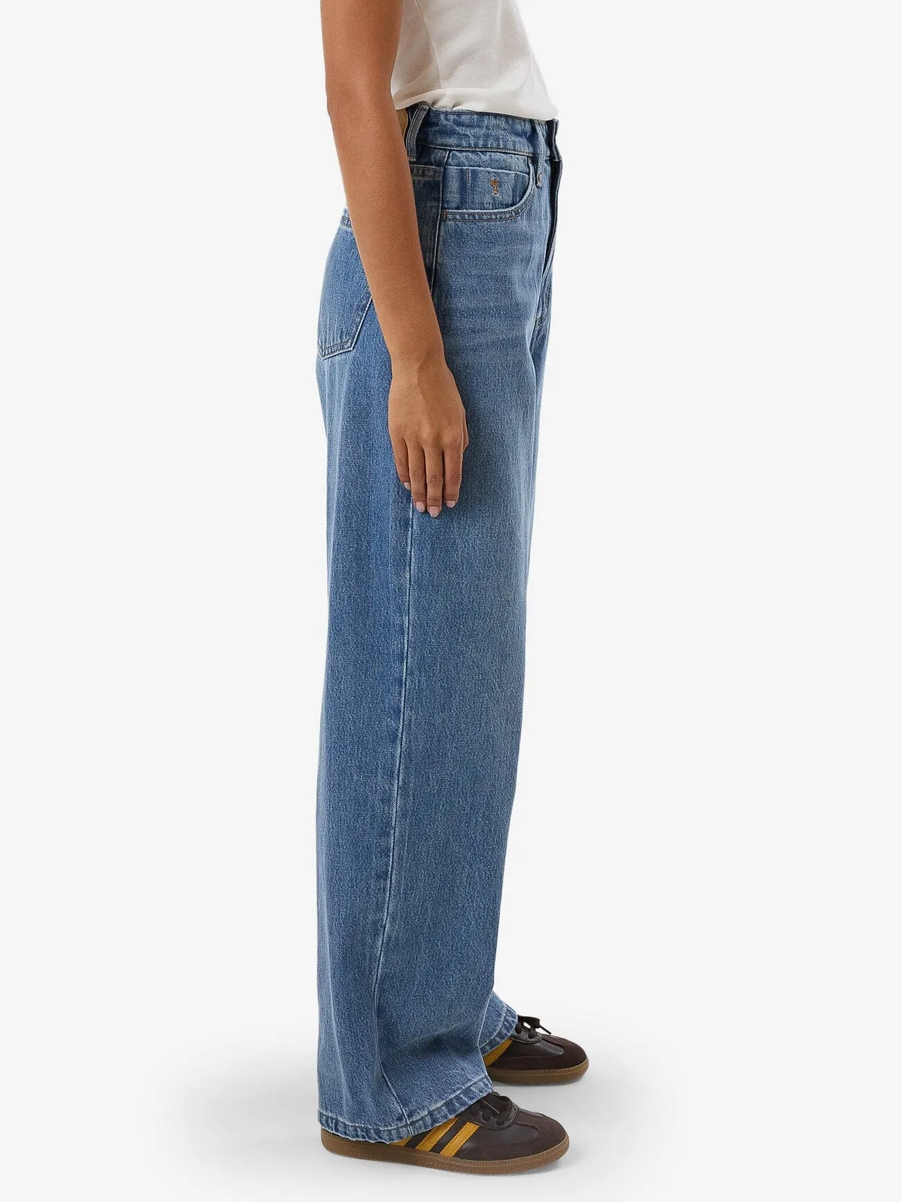 Billie High Rise Baggy Jean - Dark Dust Blue