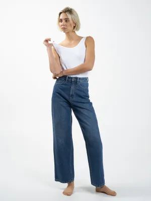 Billie High Rise Baggy Jean - Roadhouse Blue