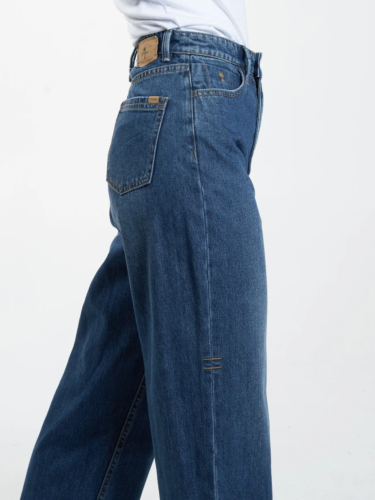 Billie High Rise Baggy Jean - Roadhouse Blue