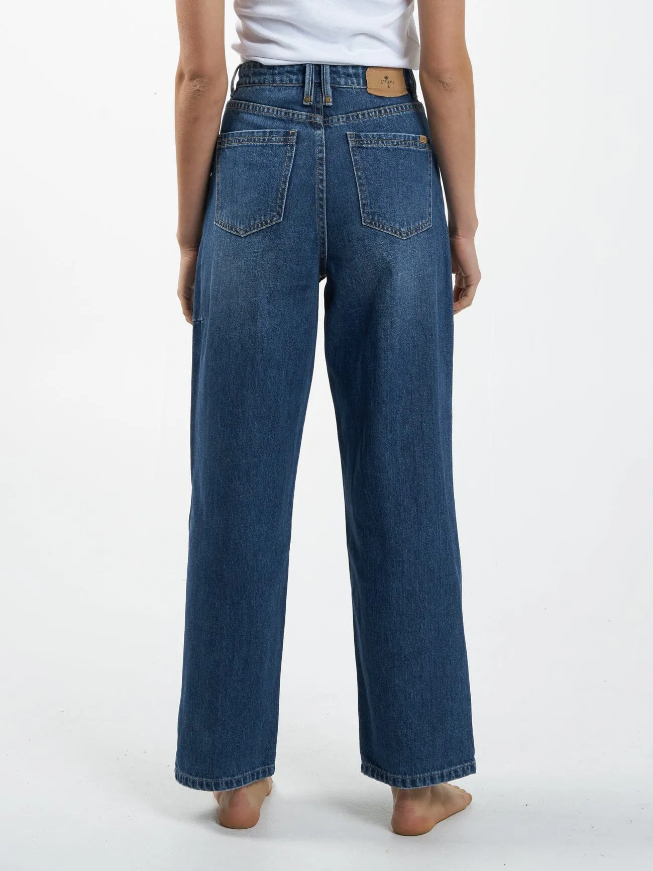 Billie High Rise Baggy Jean - Roadhouse Blue