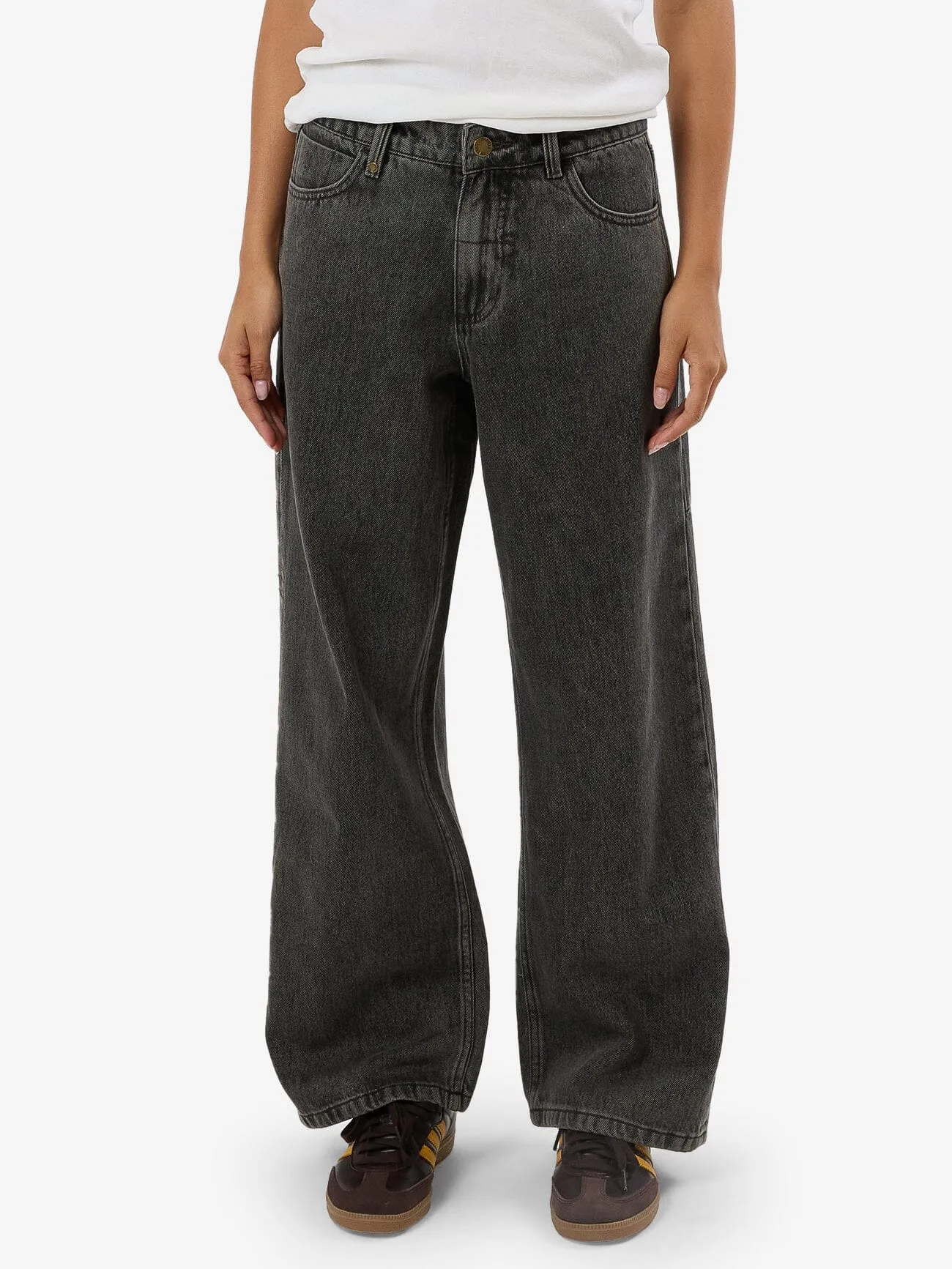 Billie Low Jean - Light Canteen-Black
