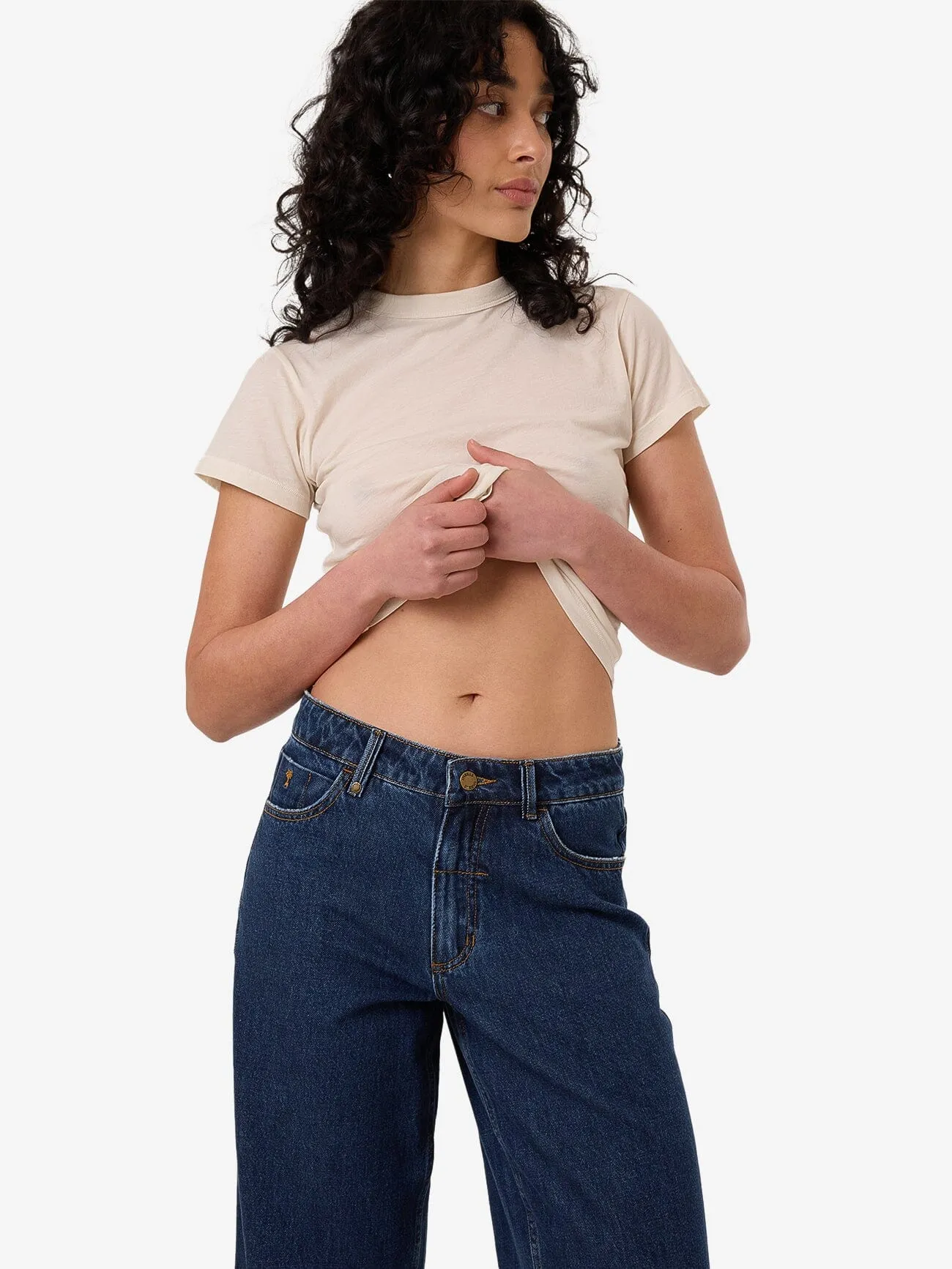 Billie Low Rise Baggy Jean - Rinsed Ink