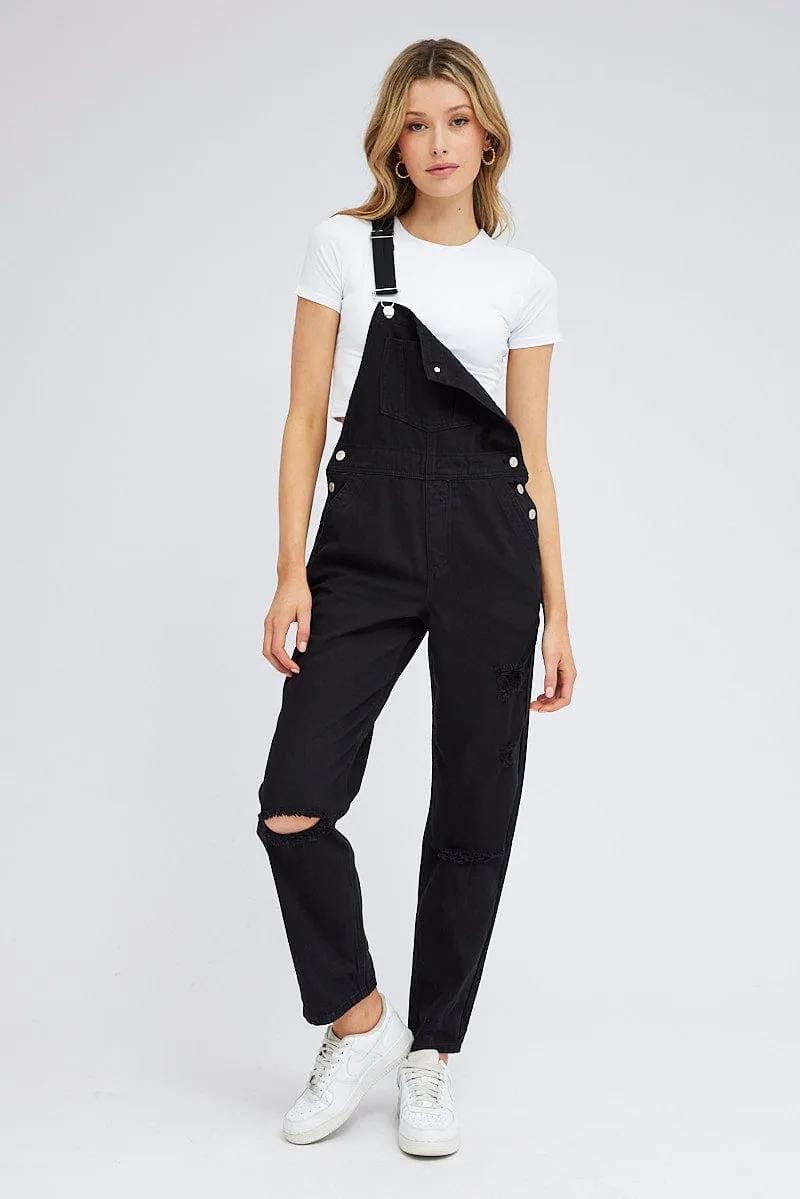 Black Overall Jeans