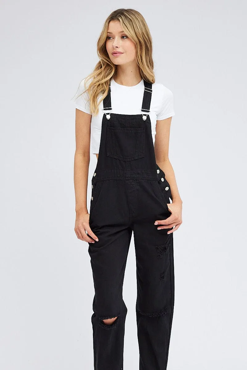 Black Overall Jeans