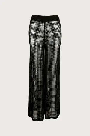 BLACK SUNSET CROCHET PANTS