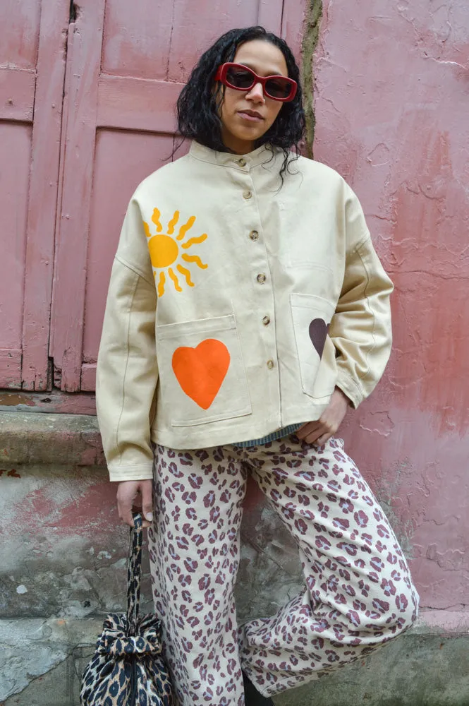 By-Bar Begum Pink Cheetah Pants