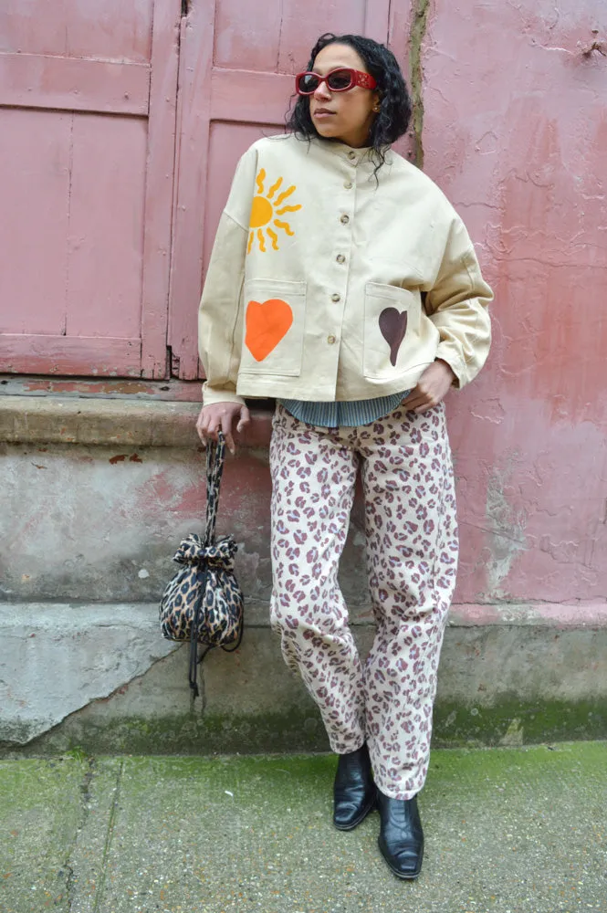 By-Bar Begum Pink Cheetah Pants