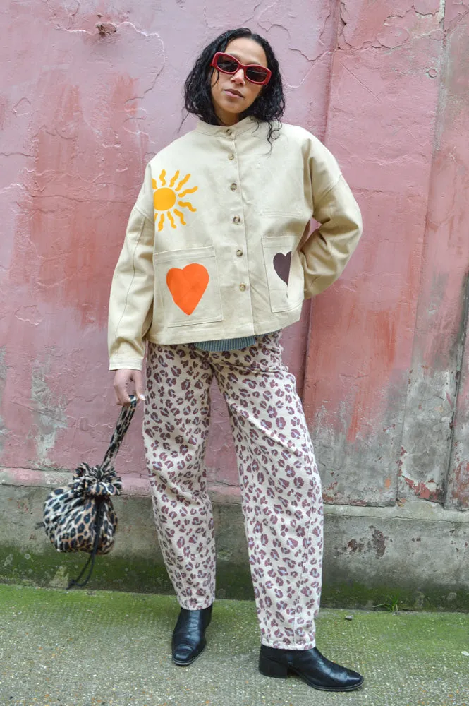 By-Bar Begum Pink Cheetah Pants