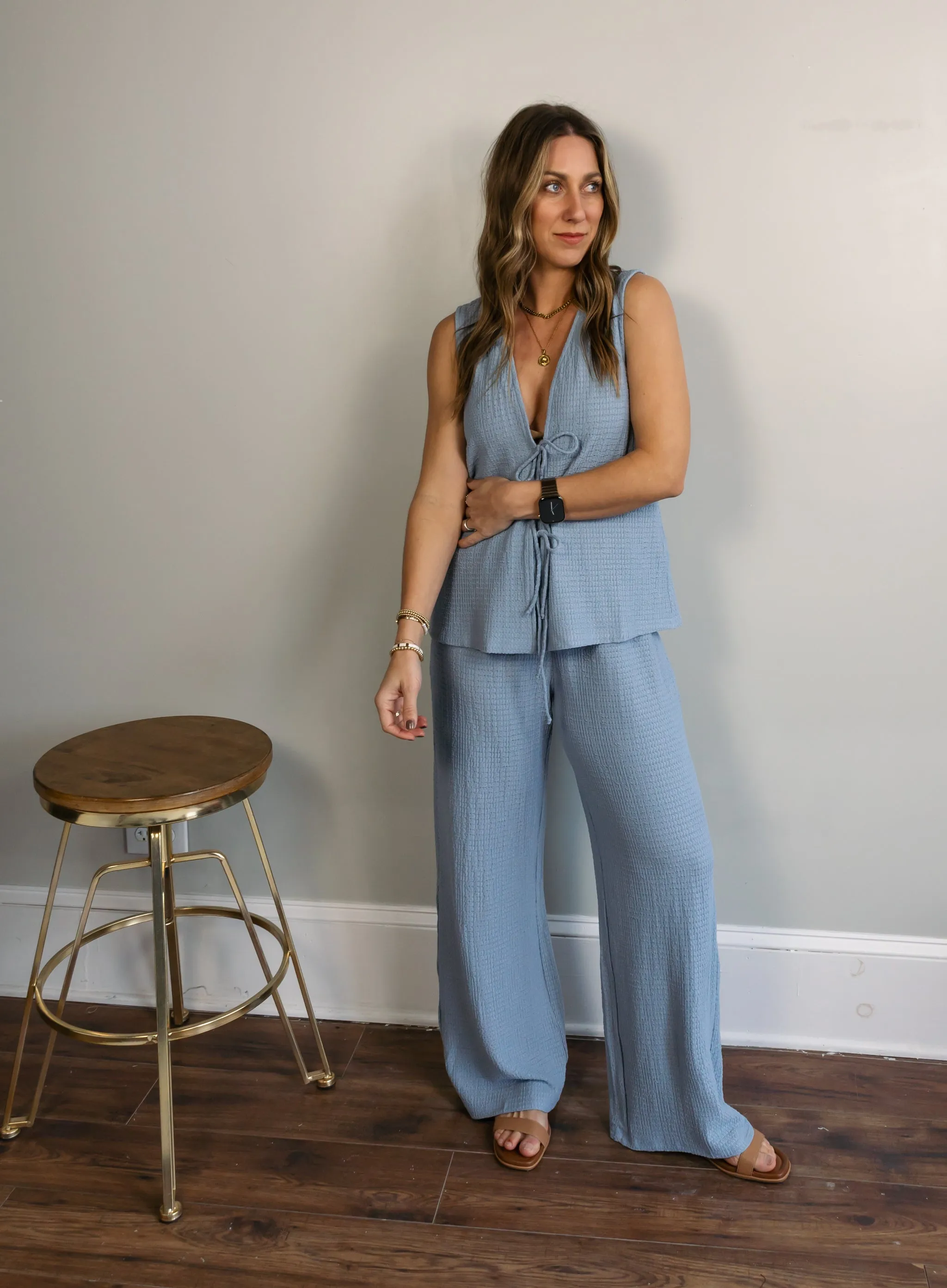 Cerena Waffle Knit Pants - Final Sale