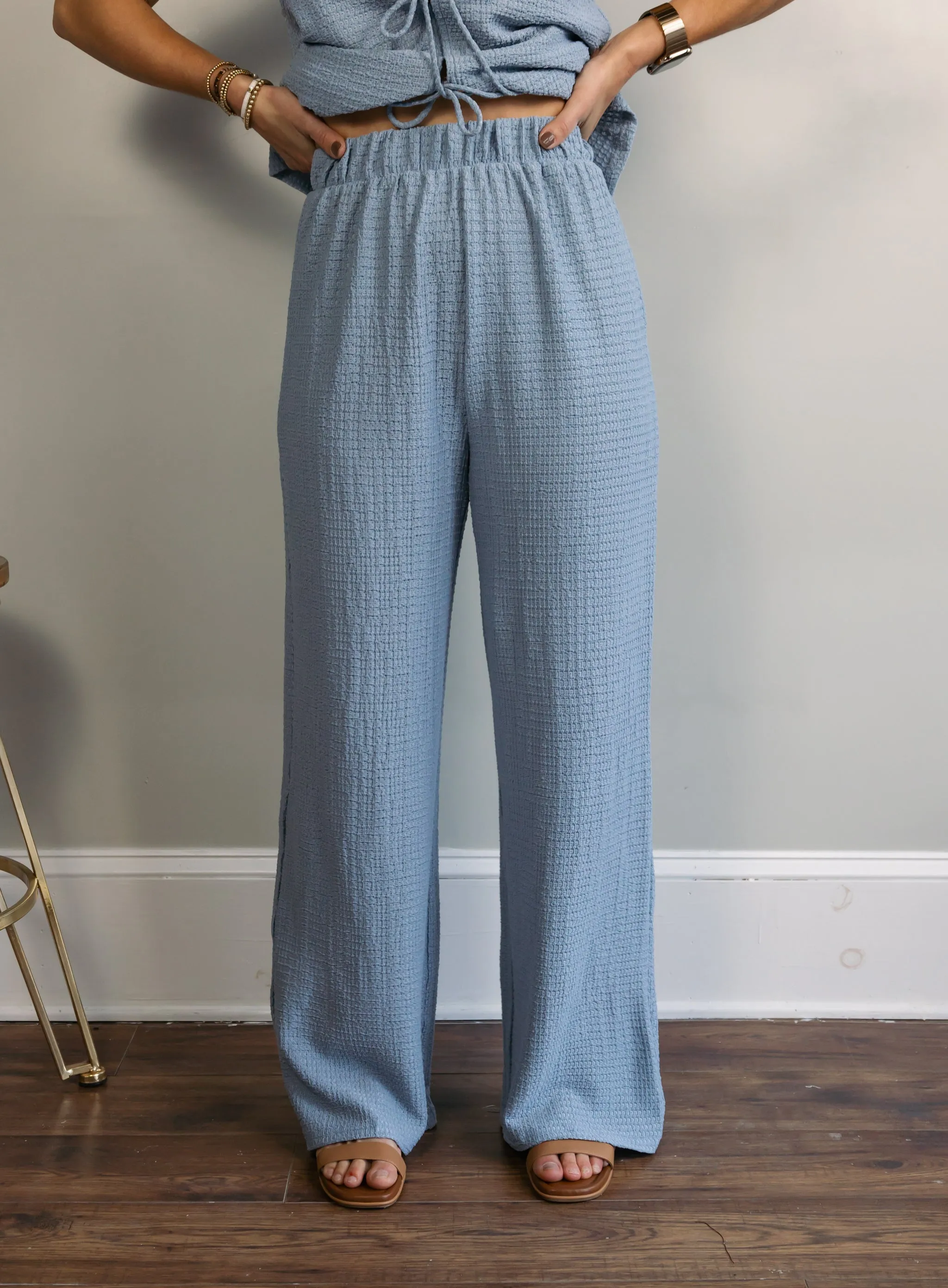Cerena Waffle Knit Pants - Final Sale