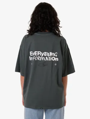 Chain of Formation Oversized Tee - Charcoal Blue