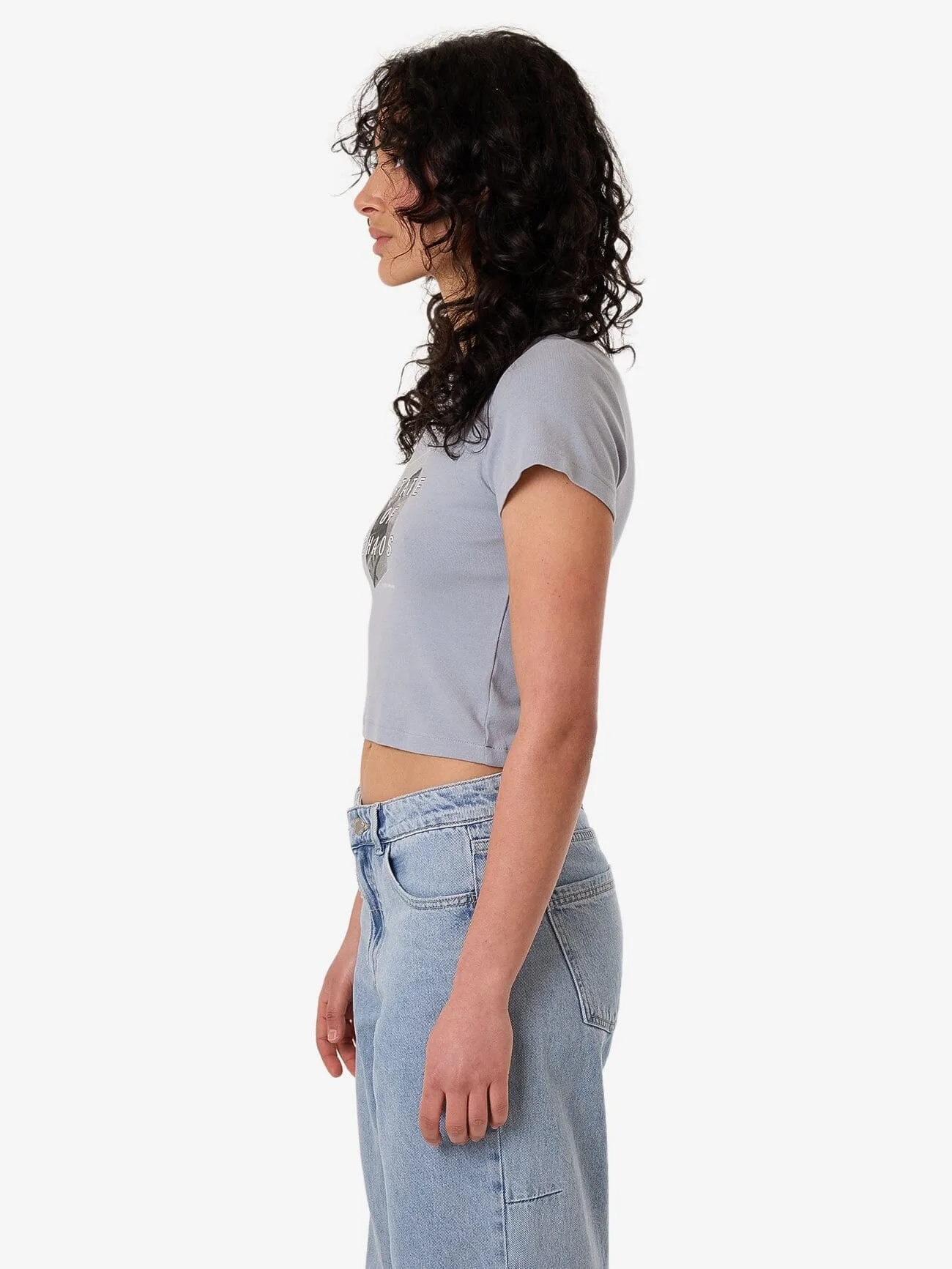 Chaotic Growth Mini Tee - Ashley Blue