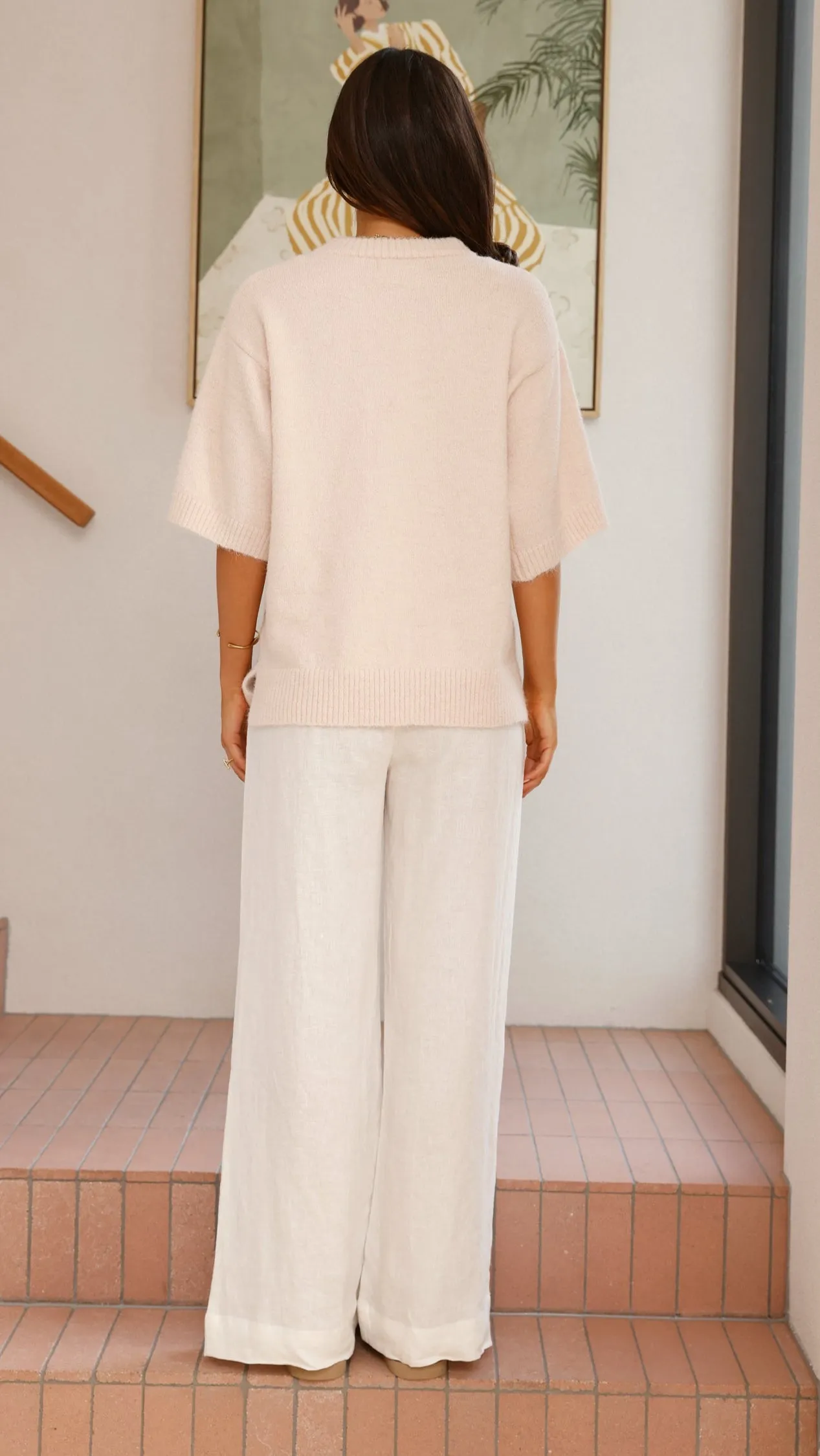 Chelsea Knit Tee - Cream