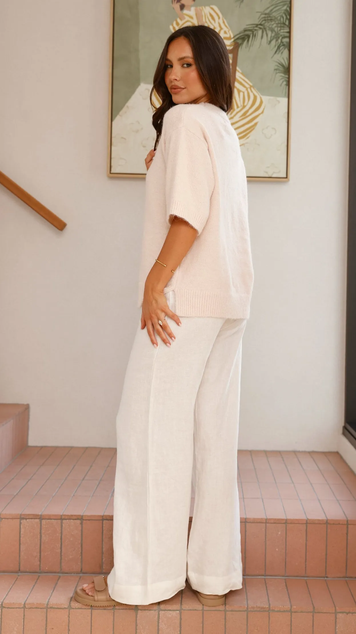 Chelsea Knit Tee - Cream