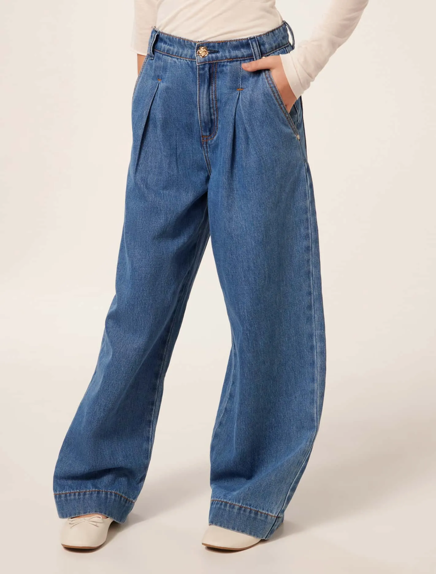 Cheyenne Teen Wide Leg Jeans