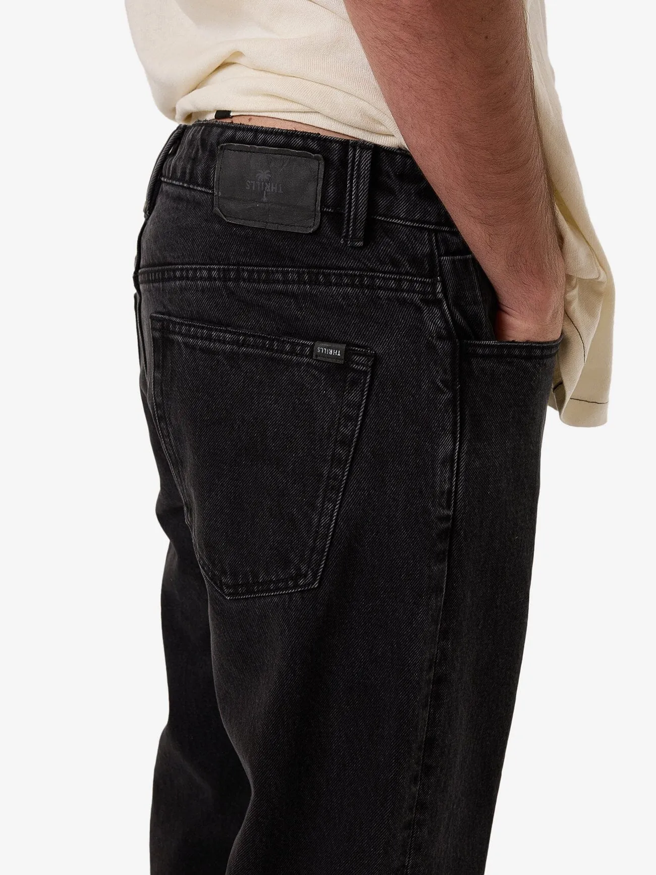 Chopped Denim Jean - Coal