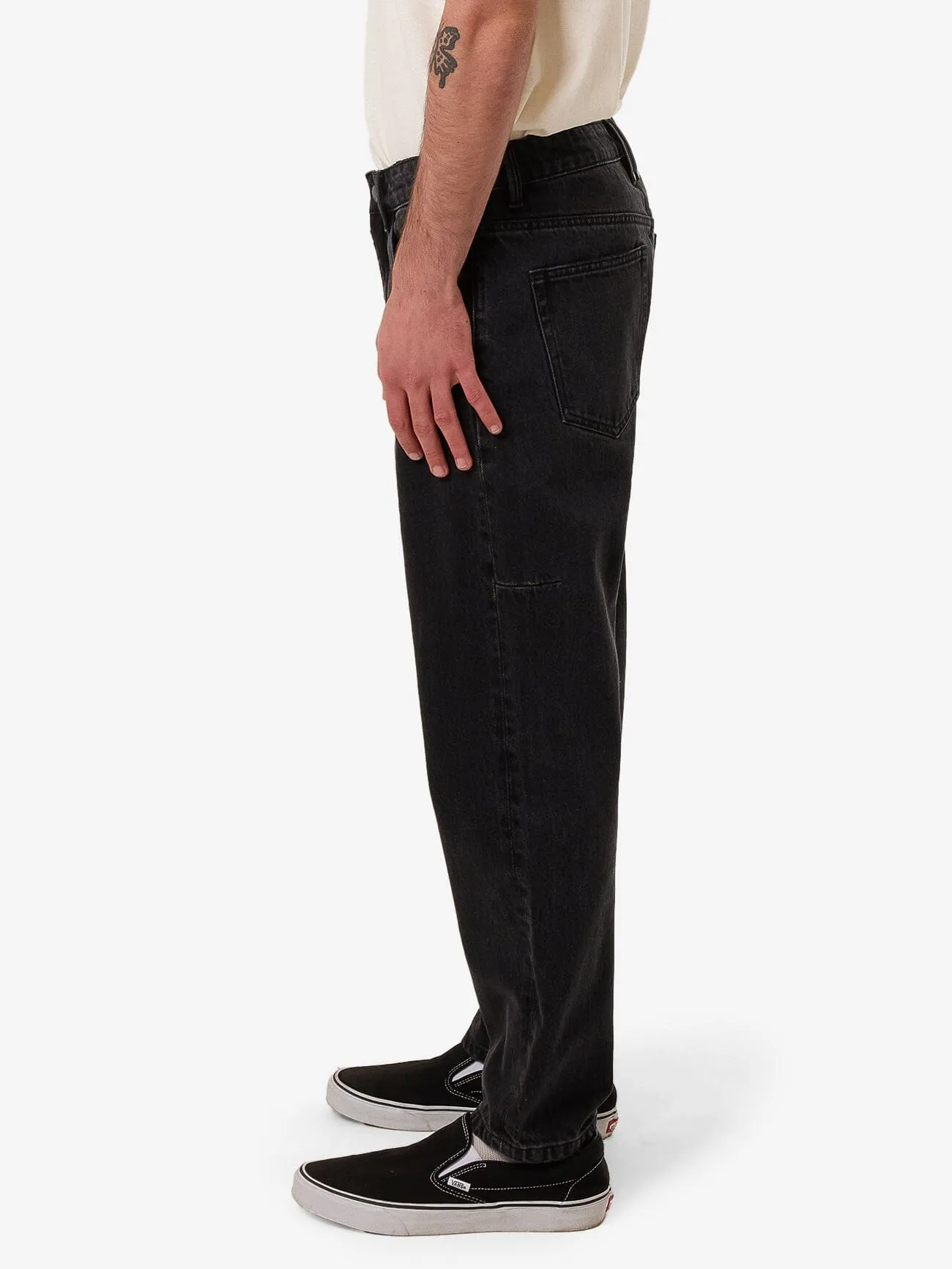 Chopped Denim Jean - Coal