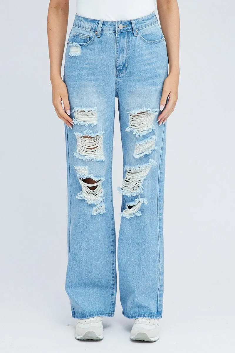 Denim 90's Wide Leg Jeans