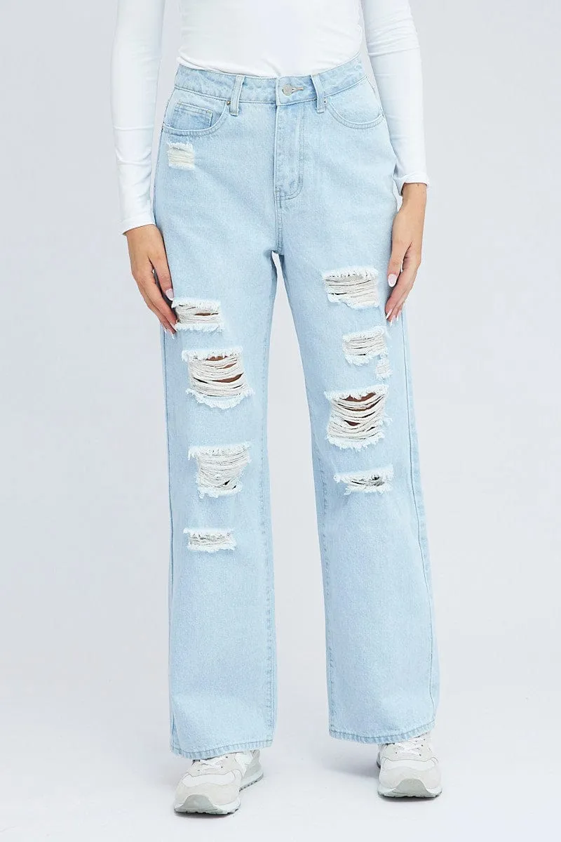 Denim 90's Wide Leg Jeans