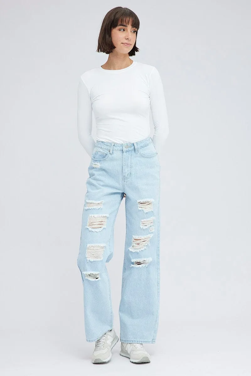 Denim 90's Wide Leg Jeans