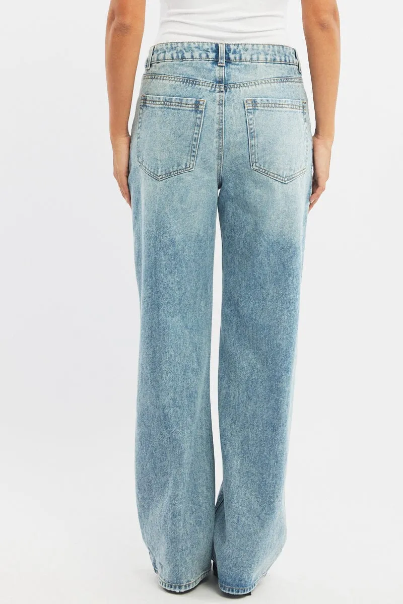 Denim Baggy Denim Jeans Low rise