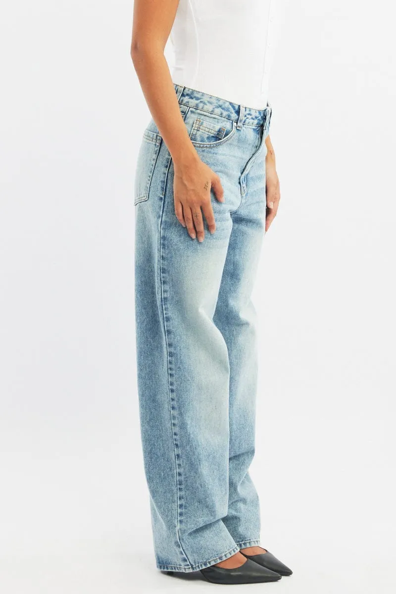 Denim Baggy Denim Jeans Low rise