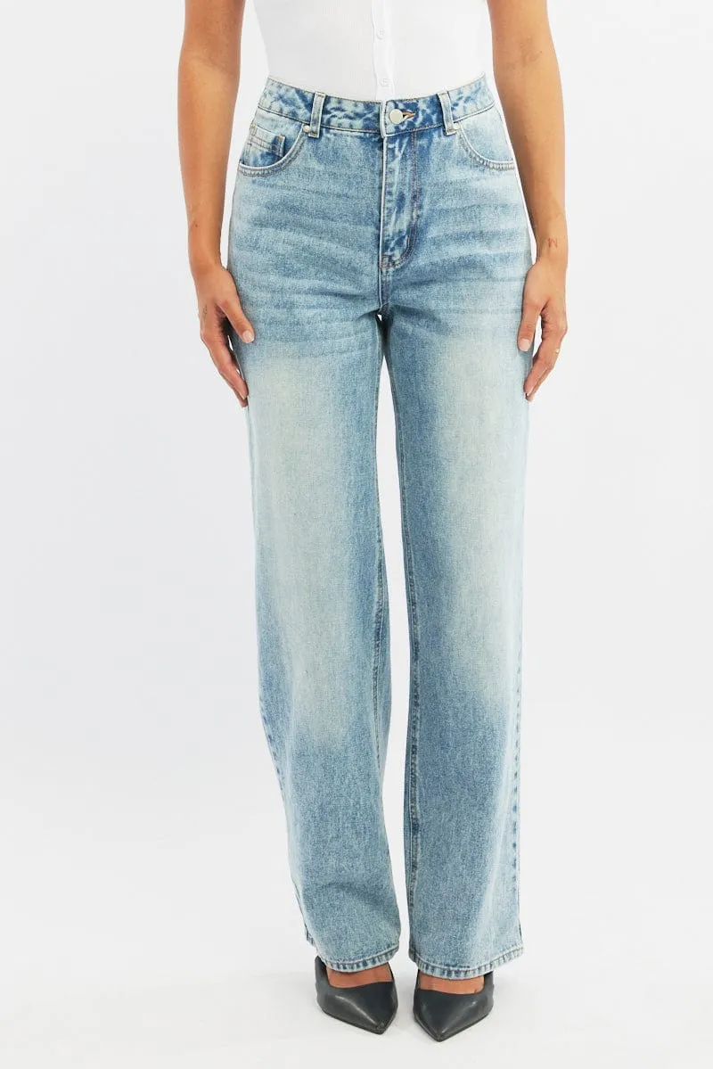 Denim Baggy Denim Jeans Low rise