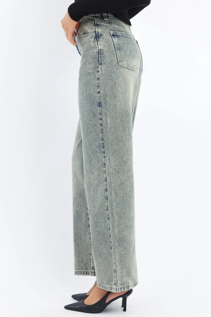 Denim Baggy Jeans Low Rise