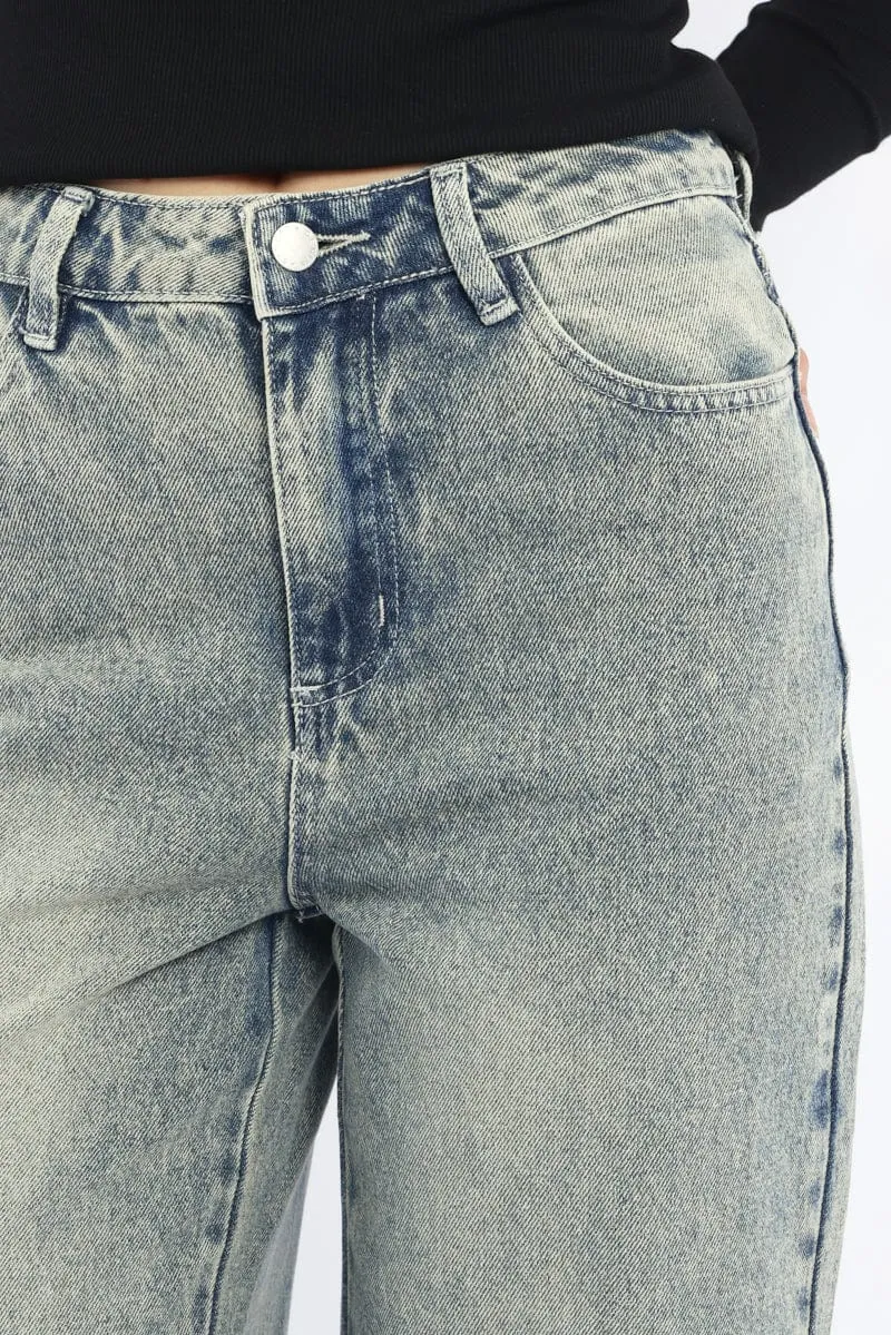 Denim Baggy Jeans Low Rise