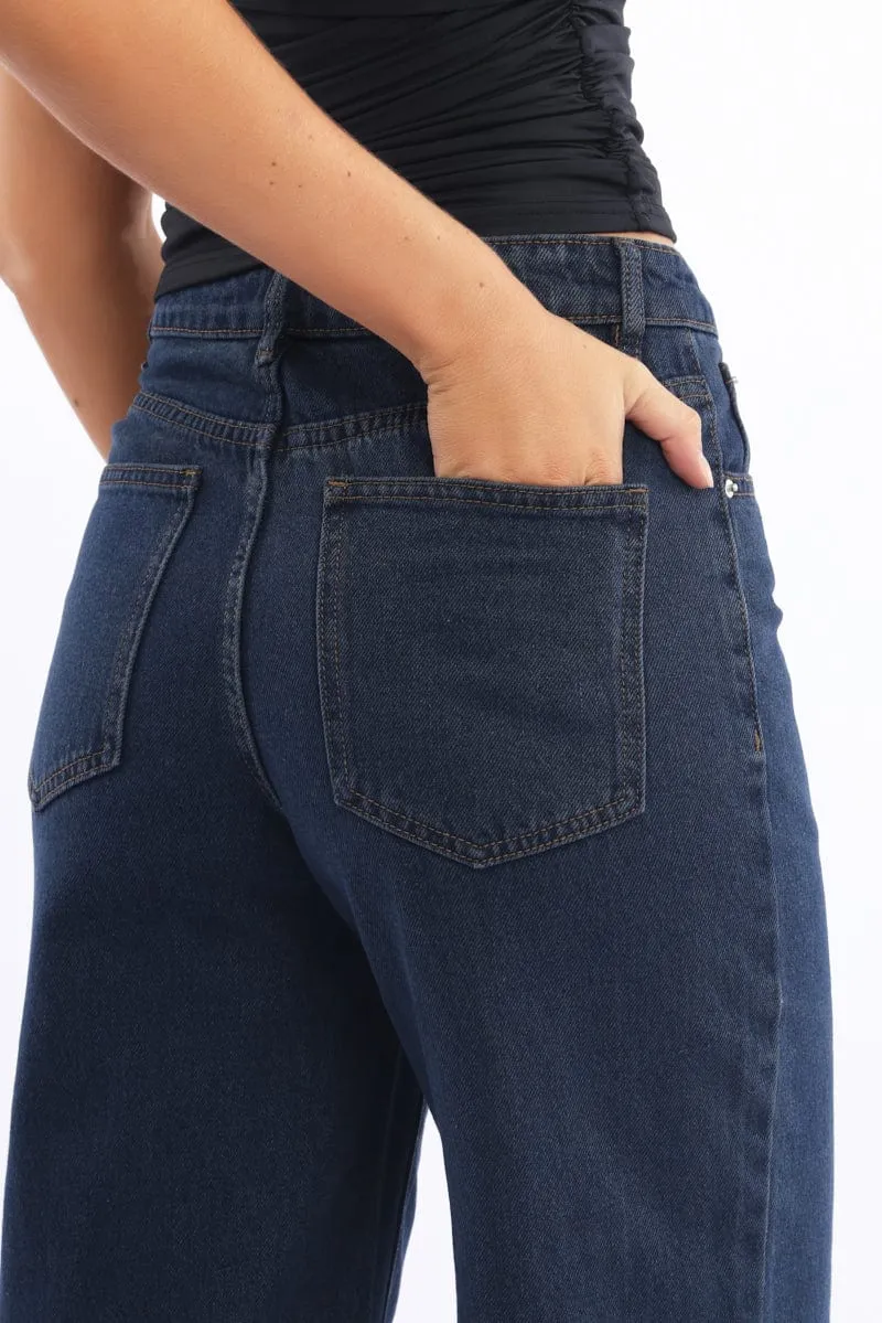 Denim Baggy Jeans Low Rise